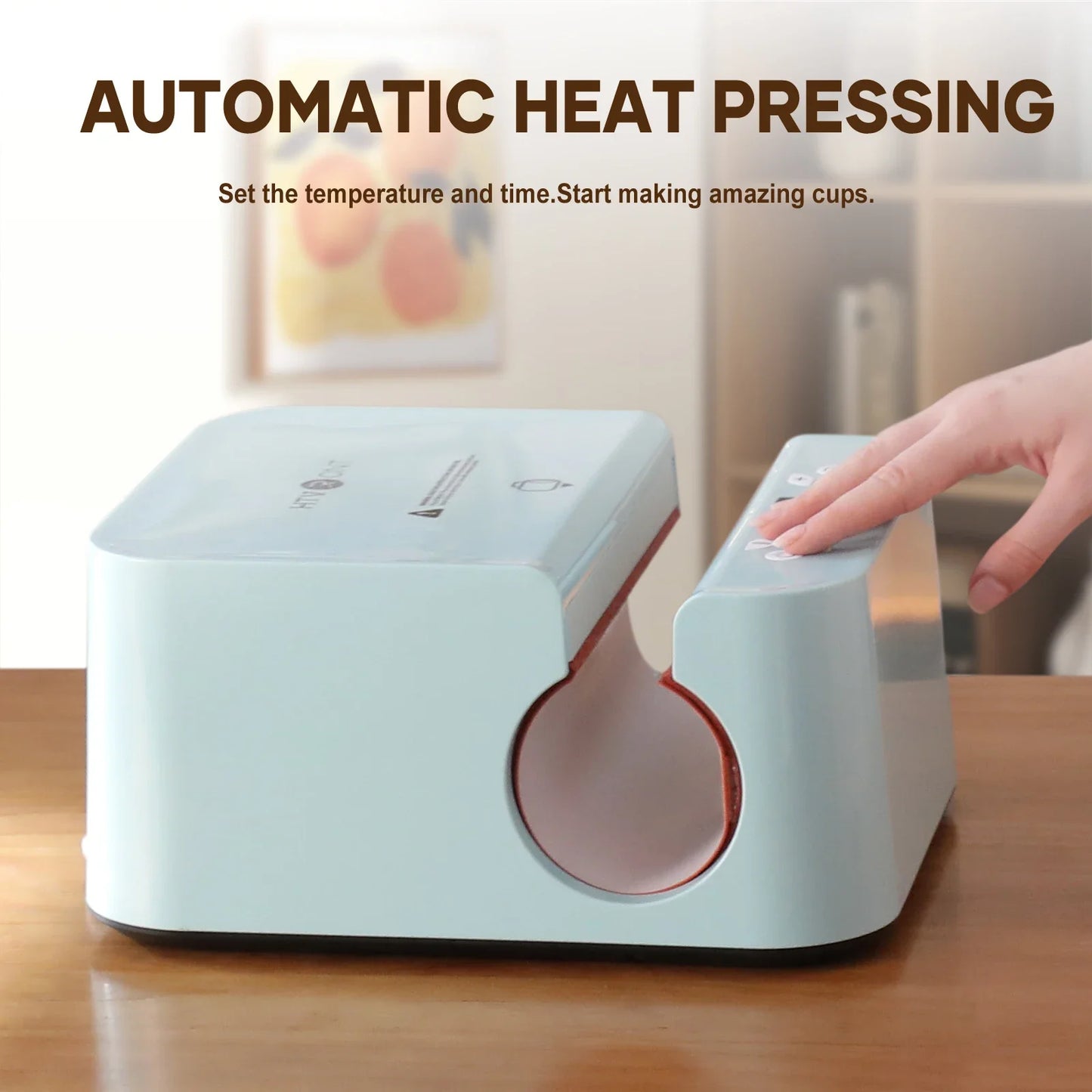 HTVRONT Auto Tumbler Heat Press Machine - Mug Heat Press Heat Up Fast & Even, Professional Tumbler Press High-Security