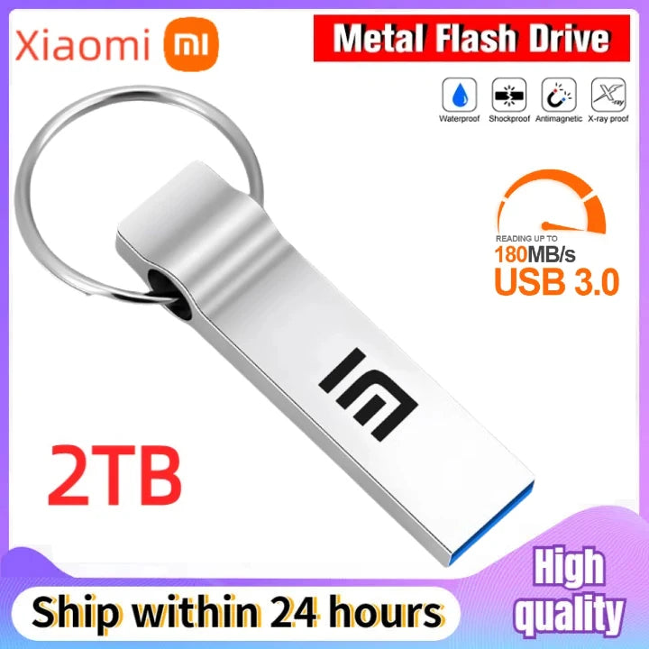 Xiaomi USB Pendrive 2TB 1TB 128GB USB 3.0 Usb Flash Drive Pendrive 256GB 512GB USB Memory Stick Flash Disk Usb Drive Gift For PC