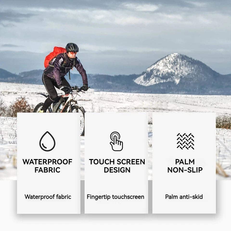LOOGDEEL Heating Hand Warmer Electric Thermal Gloves Waterproof Snowboard Cycling Motorcycle Bicycle Ski Outdoor Winter Gloves