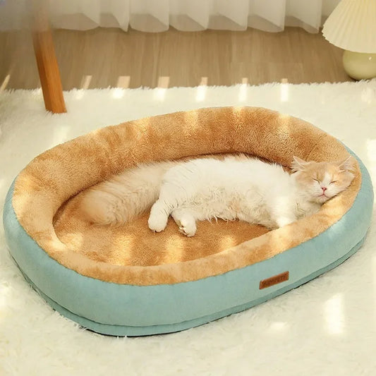 Kimpets Cat Bed Dog Pet Bed Kennel Non-Slip Winter Warm Small Dog Kennel Sleeping Removed Washed Soft Puppy Cushion Cat Supplies