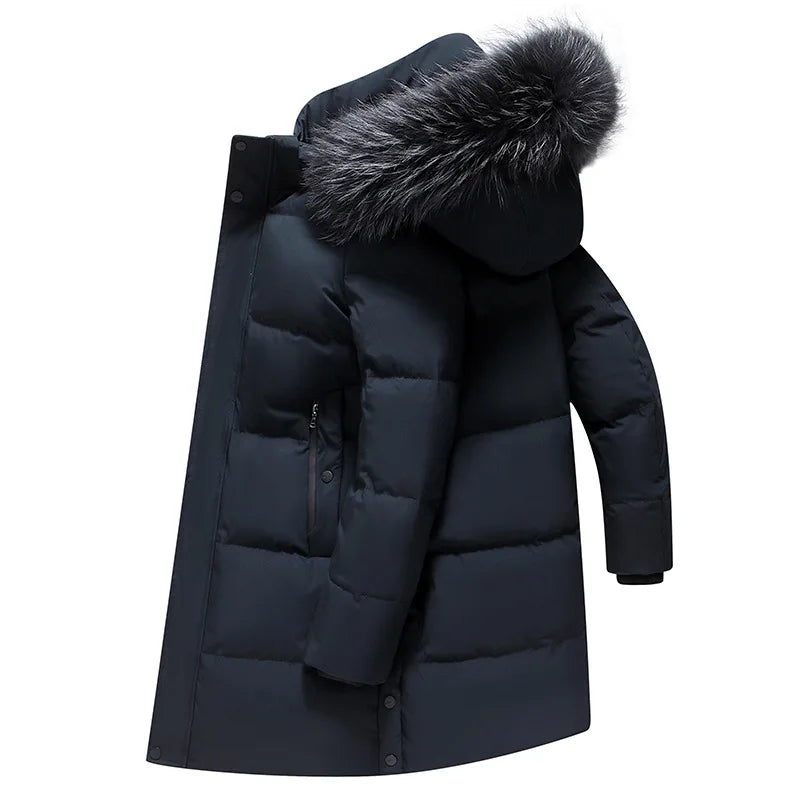 Down Jacket Man Long Men's Puffer Jacket Winter Coats For Men Duck Down Jacket Men Parkas Overcoat Padded Cold Clothes Feather