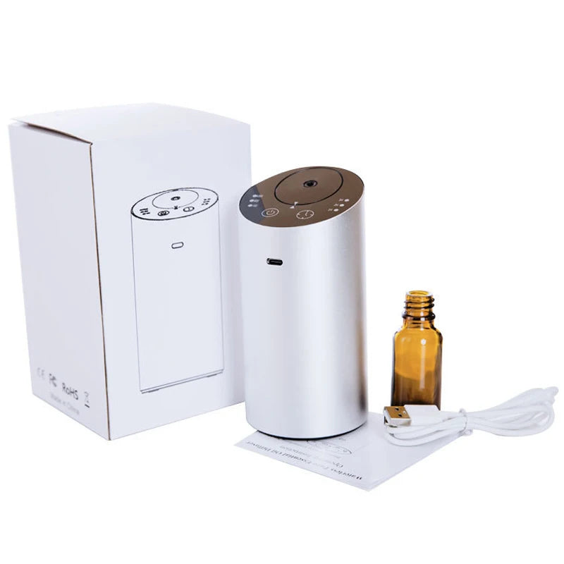 Essential Oil Diffuser Car Air Freshener Waterless Aromatherapy Nebulizer Aroma Oil Scent Machine Fragrance Diffuser