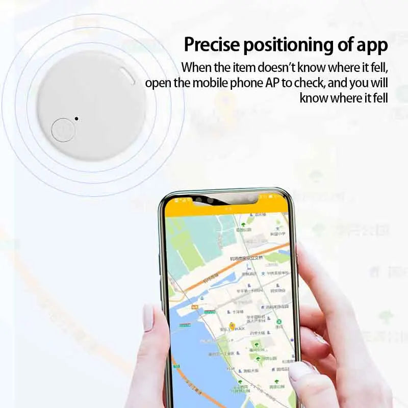 Liwhealth Mini GPS Anti Lost Tracker Air Tag For Car Key Children Kids Finder Tag For Apple Android Phone GPS Alarm