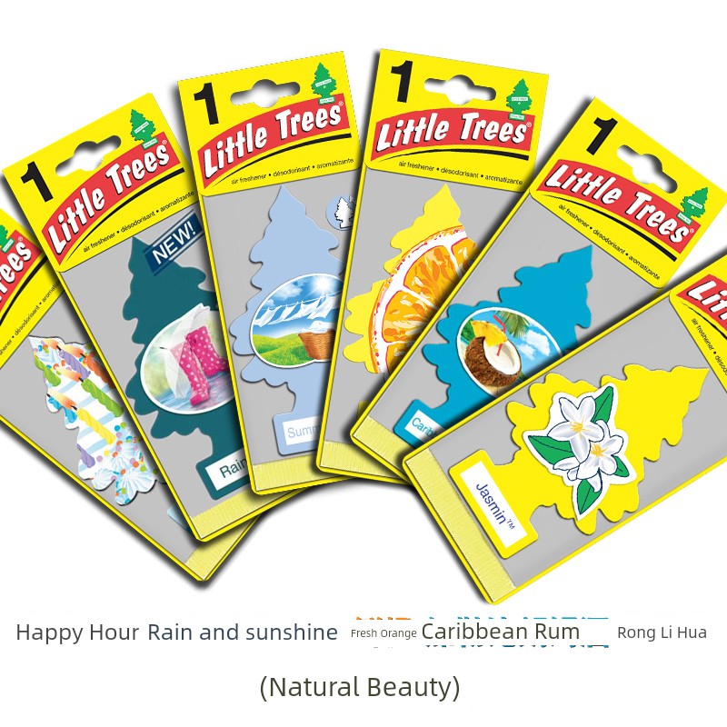 Perfume Small Tree Car Air Freshener American Small Tree Fragrance Tablets Car Interior Ornaments Car Pendant Car Aromatherapy Ointment