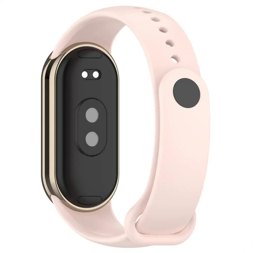 Functional Metal Connector Waterproof Smart Wearable Sleek Design Tpu Strap With Metal Plug Connector Stylish Mi Band8 Wristband