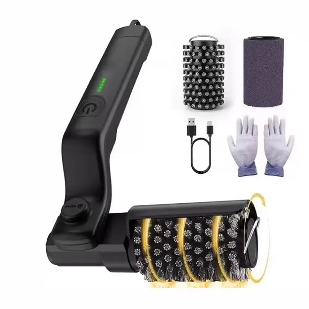 Electric Rotating BBQ Grill Brush Heavy Duty Grease Cleaner New Roller Brush Cleaning Barbecue Grid Brush Tool or Brush Head