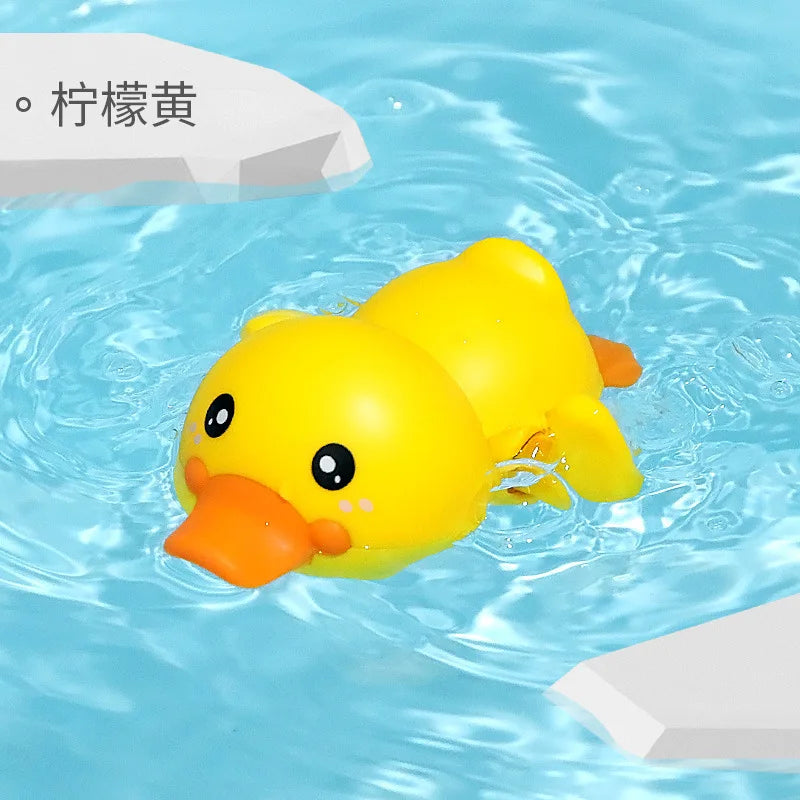 Cartoon Frog Bath Toy For Baby Swimming Pool Bathroom Beach Shower Game Duck Wind-up Clockwork Toy Summer Children Kid Water Toy