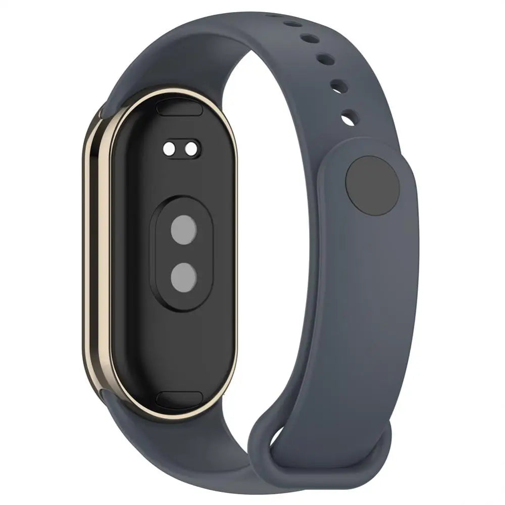 Functional Metal Connector Waterproof Smart Wearable Sleek Design Tpu Strap With Metal Plug Connector Stylish Mi Band8 Wristband