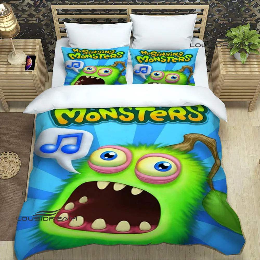 Game My Singing Monsters Bedding Sets exquisite bed supplies set duvet cover bed comforter set bedding set luxury birthday gift