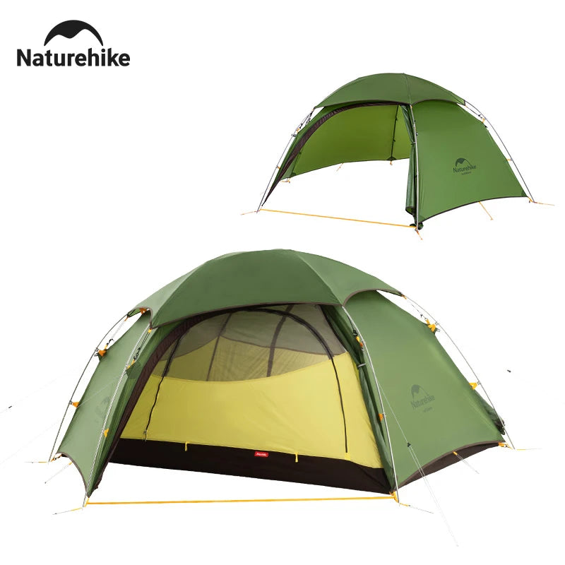 Naturehike Cloud Peak Hexagonal 4 Seasons Tent Ultralight Waterproof 20D Nylon 2 Persons Tent Outdoor Hiking Camp Climbing Tent