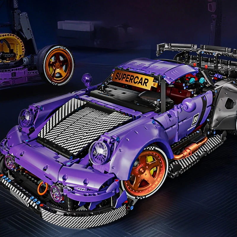 IN STOCK 10544 MOC Technical Remote Control Sports Car Building Blocks Assembling Bricks Model Toys for Boys Christmas Gift Set
