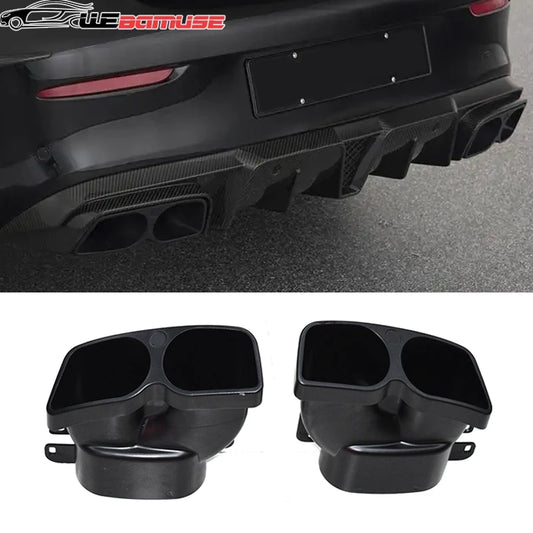 Car Exhaust Tip For Benz W205 W212 W213 W218 W222 CLS C E S Class Exhaust System Rear Muffler Tip Tailpipe Exhaust Tips Tailpipe