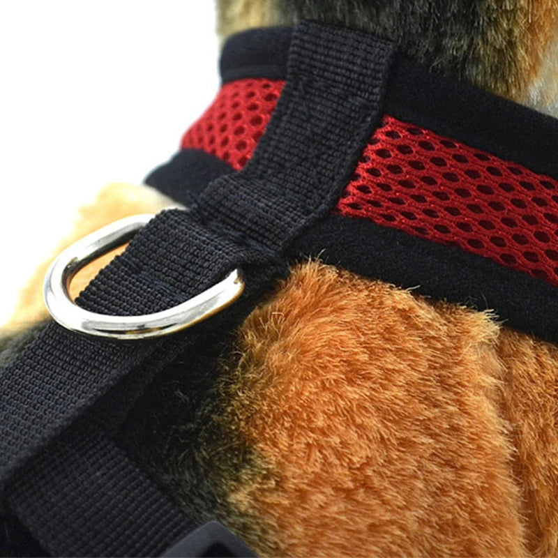 Breathable Mesh Harness For Dogs Small Vest Adjustable Chest Strap Pets Collar Dog Harness No Pull Breast-Band For Cat Chihuahua