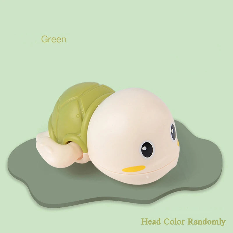 Cartoon Frog Bath Toy For Baby Swimming Pool Bathroom Beach Shower Game Duck Wind-up Clockwork Toy Summer Children Kid Water Toy
