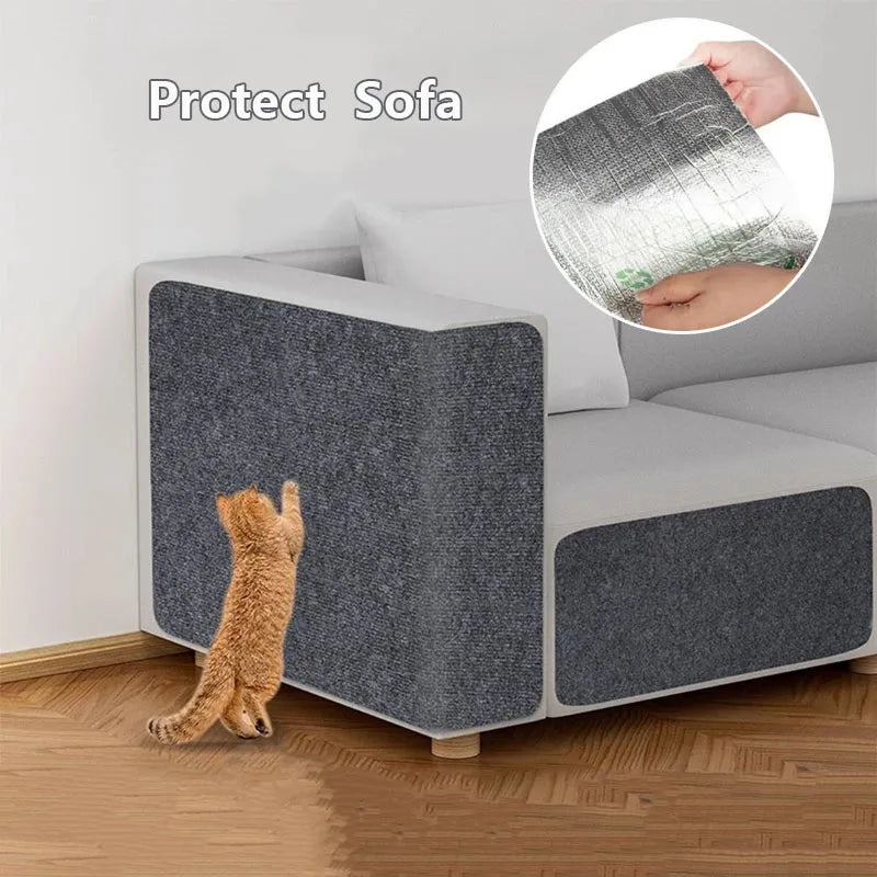 Anti Cat Scratch Board Sofa Protection Kitten Climbing Mat Paws Sharpen Diy Cut Pasted Wall Carpet Pet Scratch Board Cats Toys