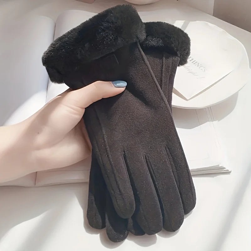 Thermal insulation winter gloves - Heavy-duty windproof and cold-proof couple gloves, suitable for skiing, work and travel
