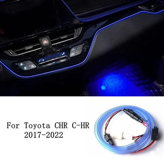 Car LED Dashboard Atmosphere Light For Toyota CHR C-HR 2017-2022 Accessories Interior Parts Central Control Light Decor Strip
