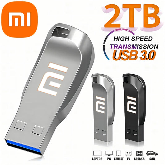 Original Xiaomi Pen Drive 2 TB USB 3.0 Flash Metal Drive 1TB Large Capacity High-Speed Transfer Storage Waterproof Memory U Disk