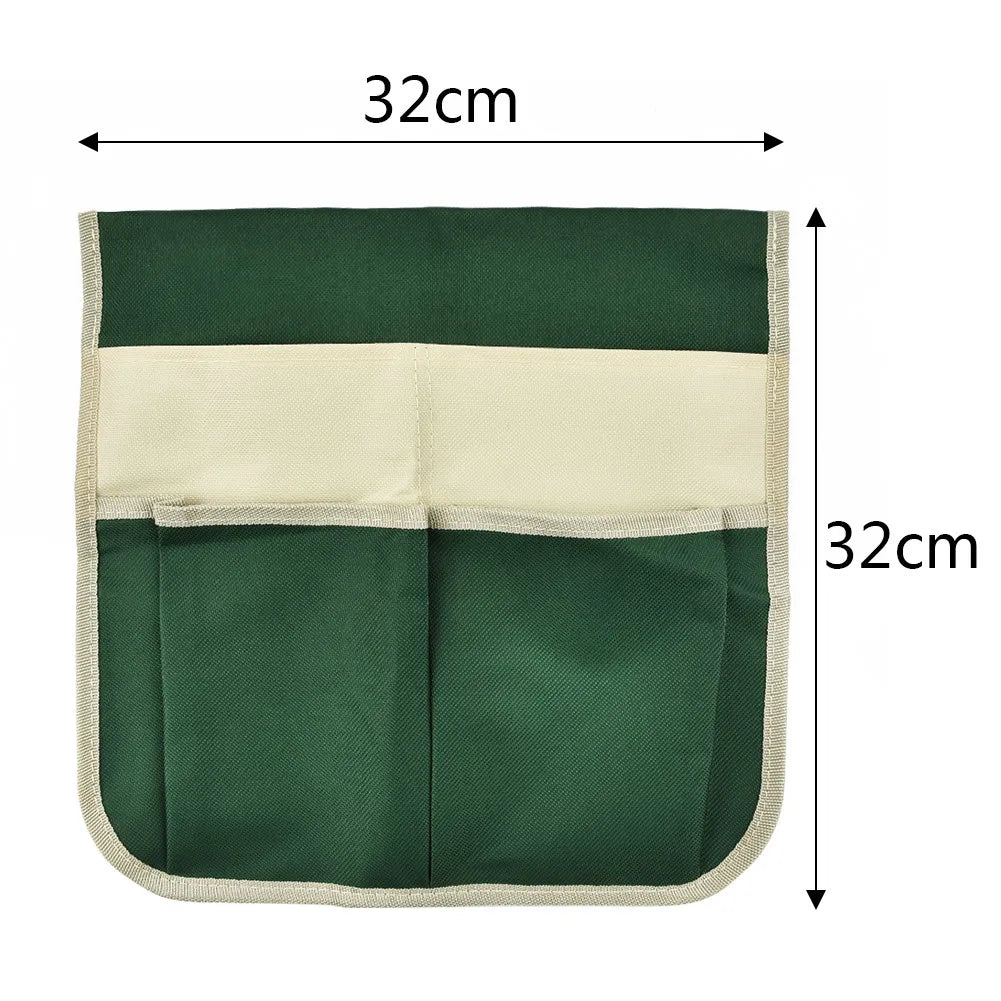 Portable Multiple Pockets Tool Bag Polyester Fabric Kneeler Organization Storage Bag For Garden Tools Seeds Fertilizers 31*31cm