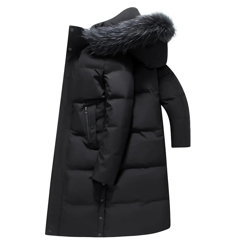 Down Jacket Man Long Men's Puffer Jacket Winter Coats For Men Duck Down Jacket Men Parkas Overcoat Padded Cold Clothes Feather