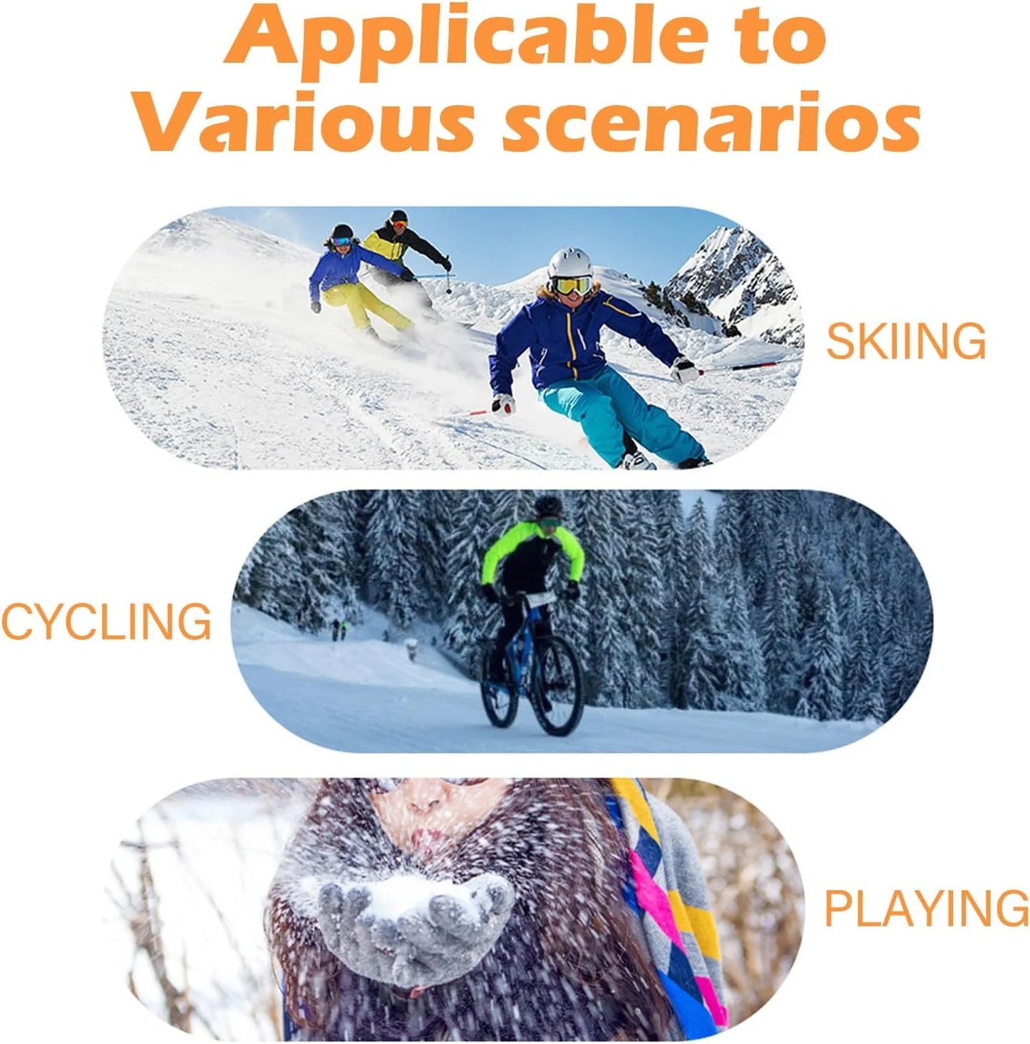 Winter Gloves for Warm 3M Thinsulate Windproof Waterproof Cycling Warm Winter Fishing Cycle Skiing Equipment Outdoor Wear