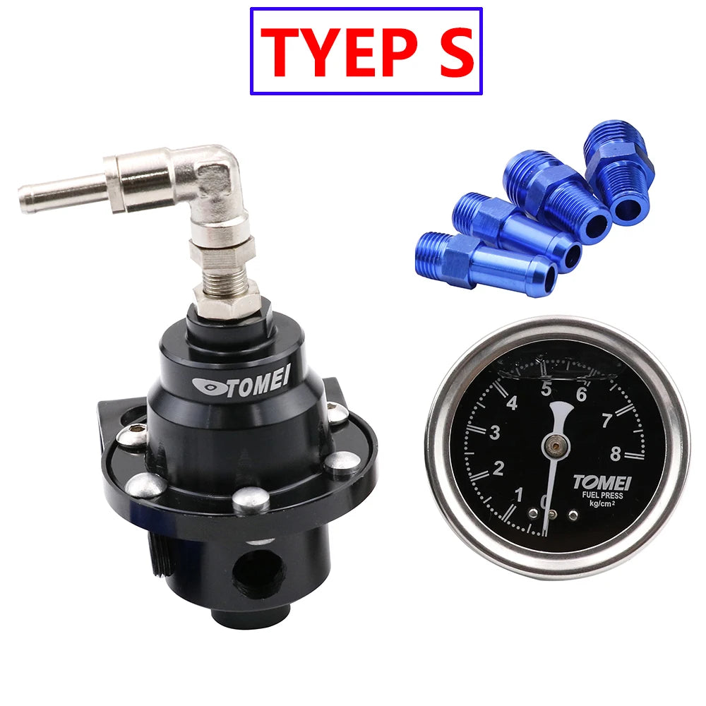 Original Adjustable Racing Fuel Pressure Regulator With gauge and instructions