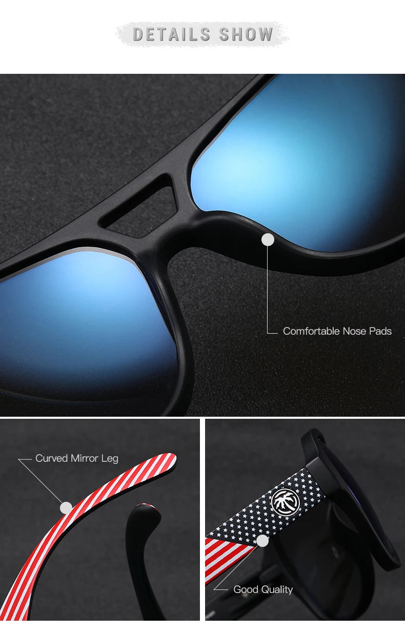 NEW High quality luxury Heat Wave brand sunglasses square lens pilot cycling Women men sun glasses UV400