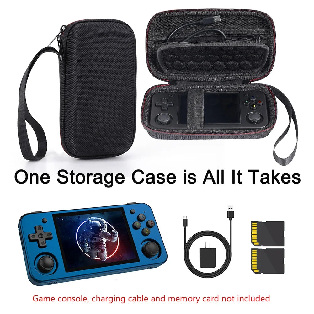 Hard Carrying Case PortablBag for ANBERNIC RG35XX H RG353M Retro Game Console Travel Storage Holder With Mesh Bag For SD Card