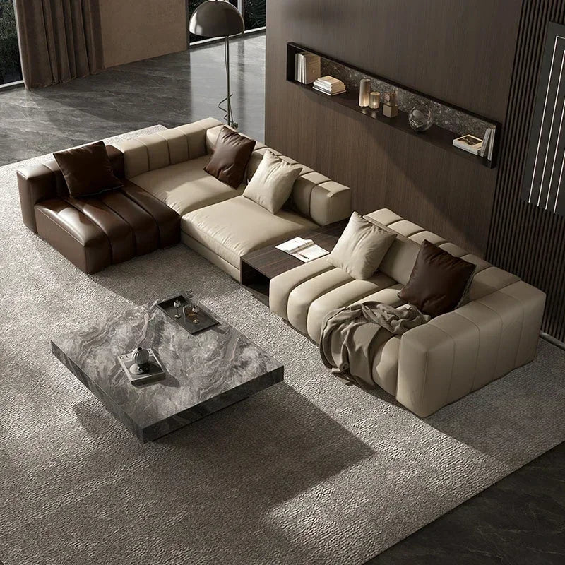 Modern Cheap Sofa Large Lounge Brown Comfortable European Designer Loveseat Sofa  Daybed Reading Salon Meuble Home Furniture