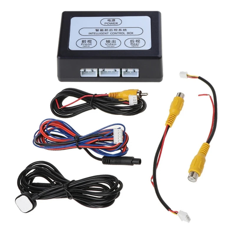 Car Camera Control Box 2 Way Camera System Front View Rear View Converter