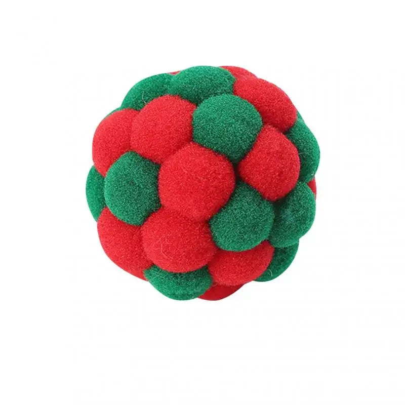 Bell Ball Cat Cat Toy Bouncy Ball Kitten Interactive Toy Plush Ball Planet Toy Cat Training With Bell Ring Playing Chew Balls