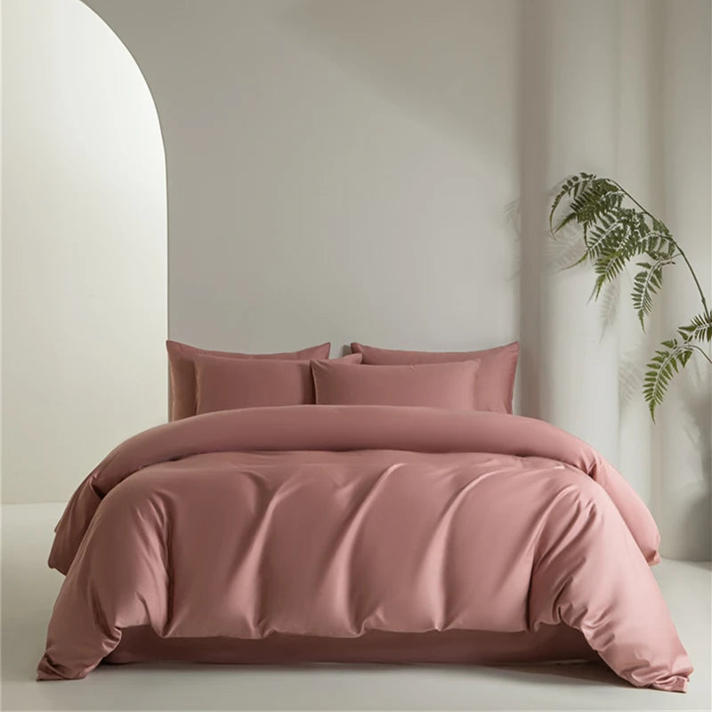 Svetanya 100% Egyptian Cotton Bedding Sets Bed Linens Ru Europe Queen King Family Size Sheet Duvet Cover Pillowcase Solid Color