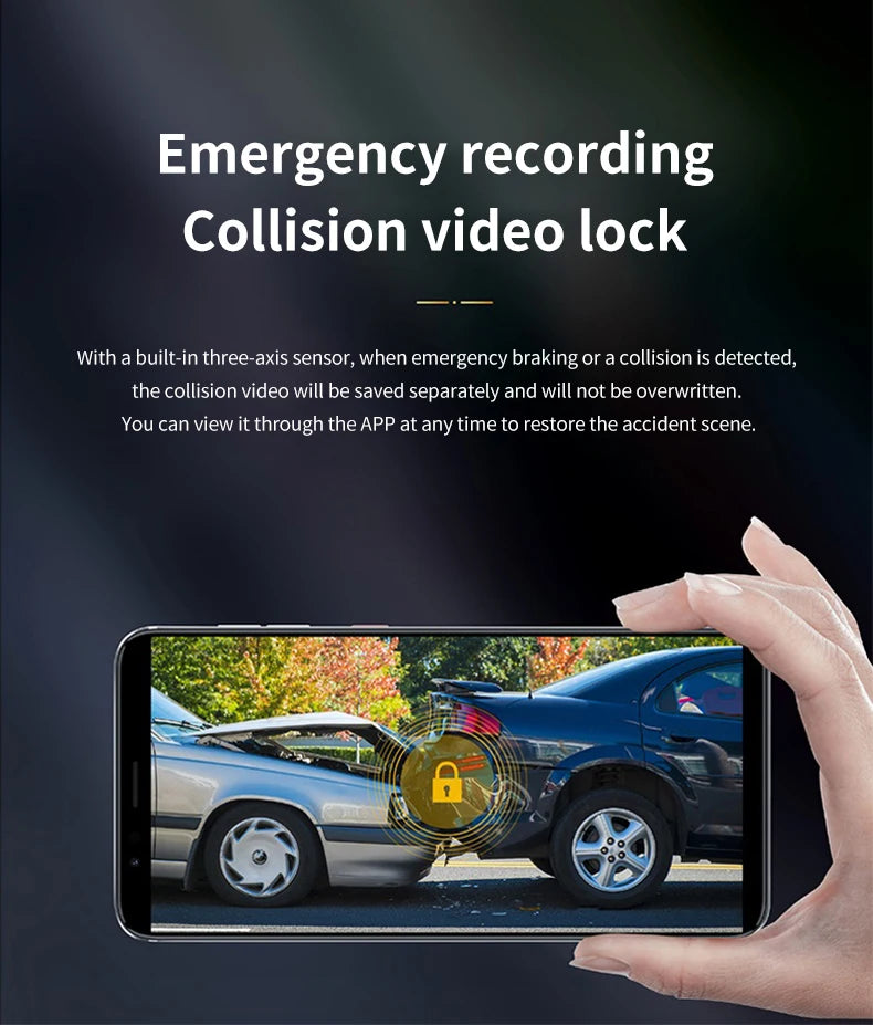 HP dash cam Car Recorder HD Night Vision Car camera WiFi Car DVR Video Loop Video Parking Monitor dashcam auto dash car camera