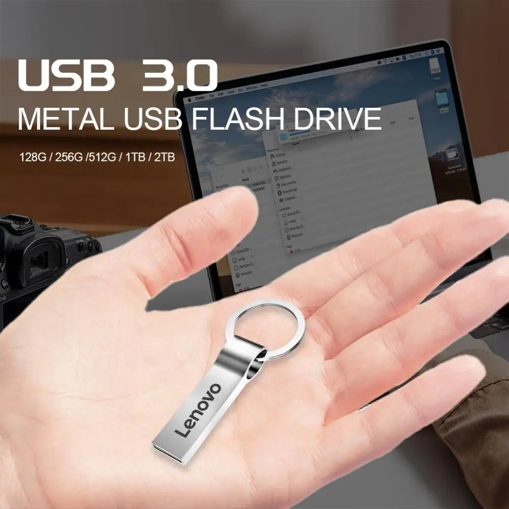 Lenovo 2TB Flash Drives USB 3.1 High Speed Metal Mini Pendrive 1TB Memory Stick Portable Drive Waterproof Memoria Storage U Disk