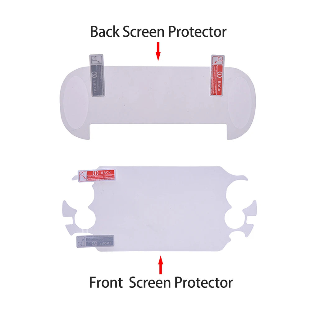 HD Screen Protector Film Game Player Screen Protection Pad Front And Back Film Premium Tempered Glass For Sony PS Vita ForPSV