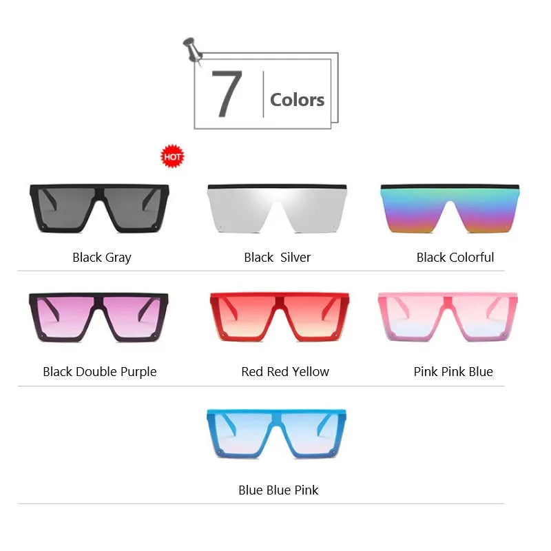 Oversized Square Kids Sunglasses Baby Boys Girls Festival Punk Sun Glasses Fashion Children Eyeglasses Shades UV400 Oculos Sol