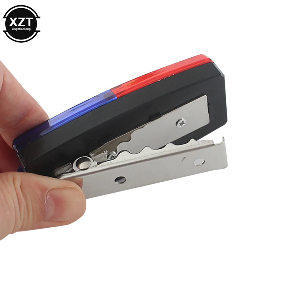 Red&Blue LED Strobe Warning Light Police Shoulder Clip Flashlight Outdoor Running Light USB Rechargeable Safety Helmet Work Lamp