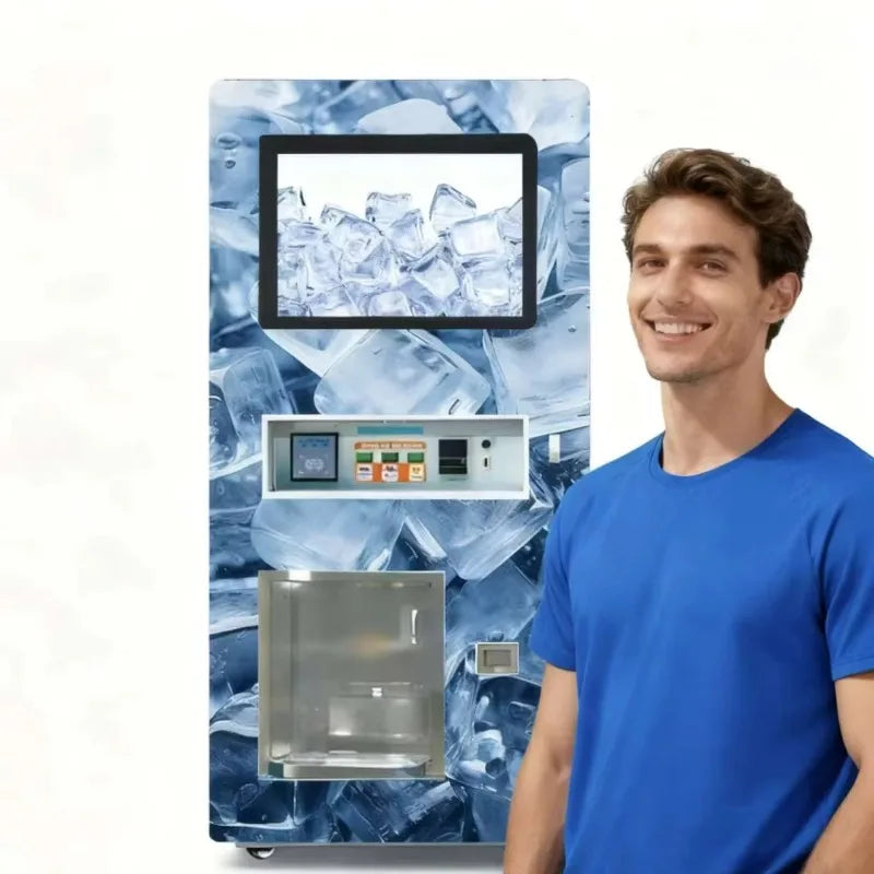 Ice Dispenser Vending Machine for Biz Ice Cube Vending Machine Self Service Commercial Ice Cubes Making Vending Machine Custom