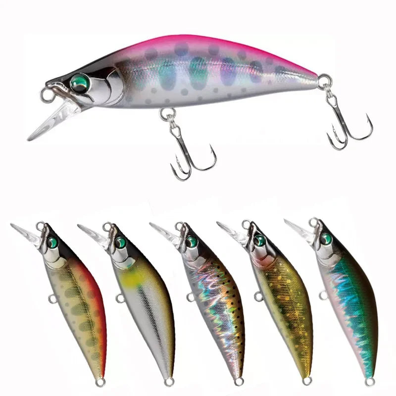 Japan Design Pesca Wobbling Fishing Lure 50mm 5.2g Sinking Minnow Isca Artificial Baits for Bass Perch Pike The Stream Trout