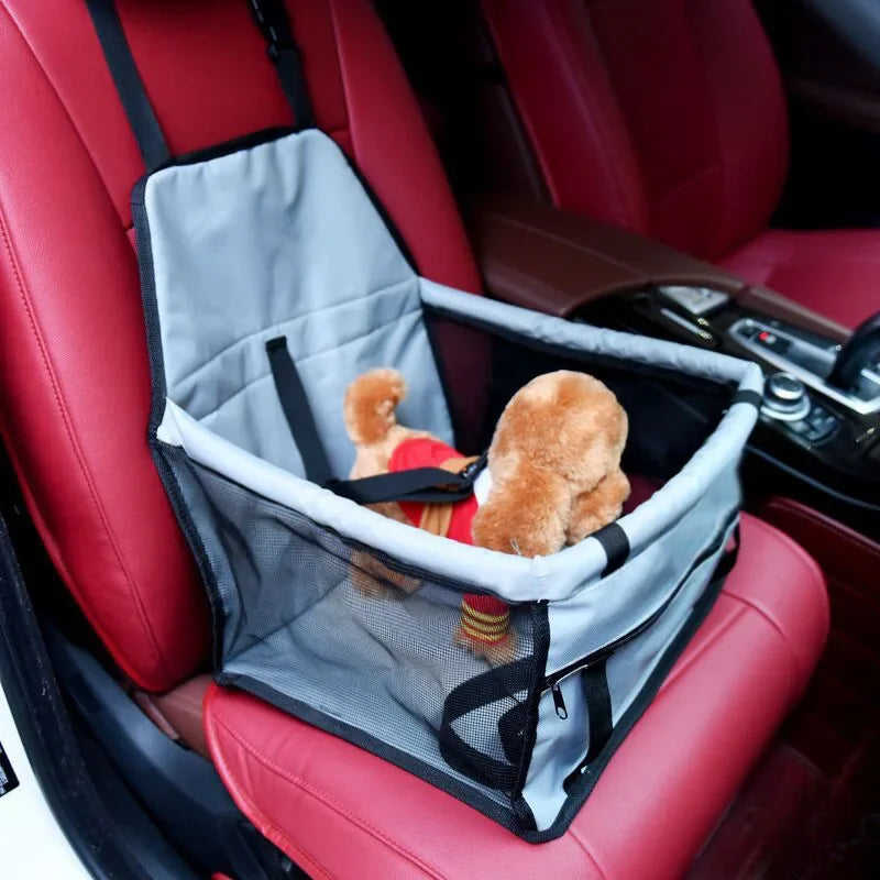 Premium Dog/Cat Car Seat Cushion with Waterproof Hanging Bag - Safe and Comfortable Travelling Experience