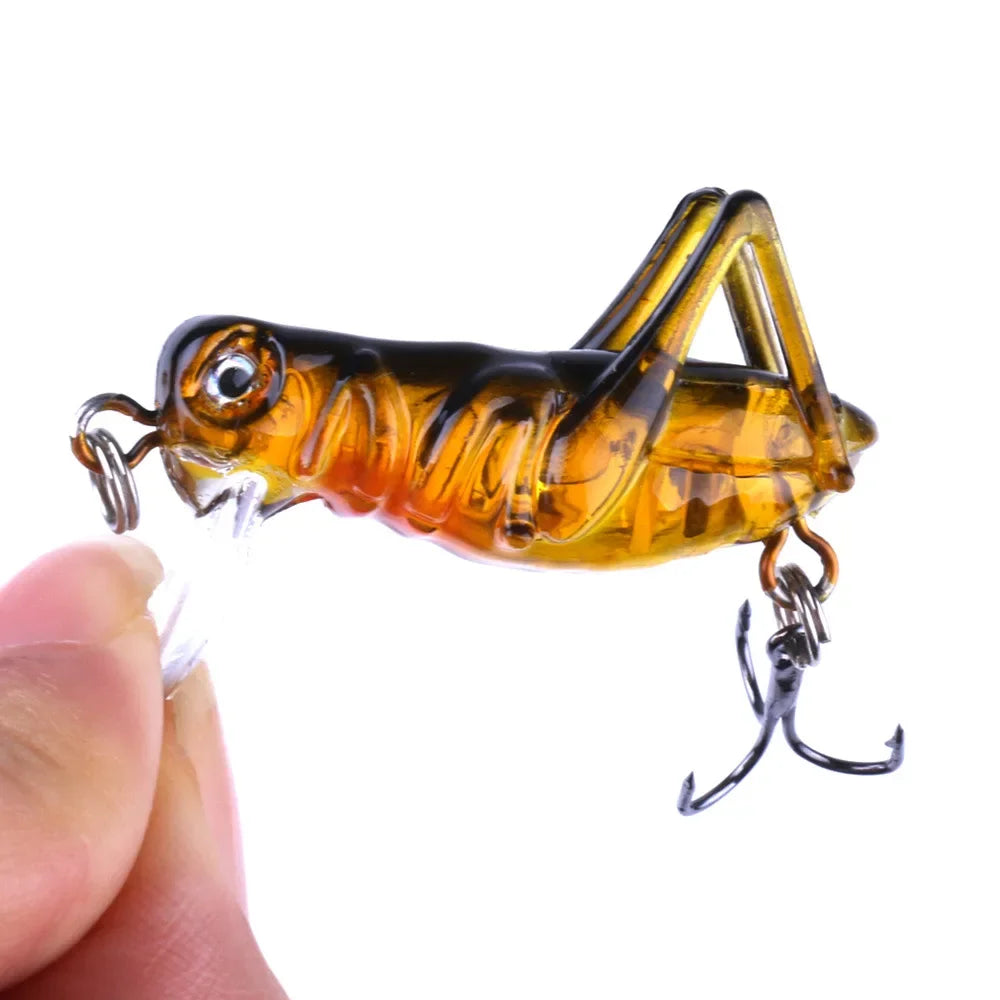 3.5CM-3G Mini Crankbait Simulated Fishing Lure Grasshopper Locust Fake Bait 3g Mini Cricket Insect Luya Fish Bionic Bait