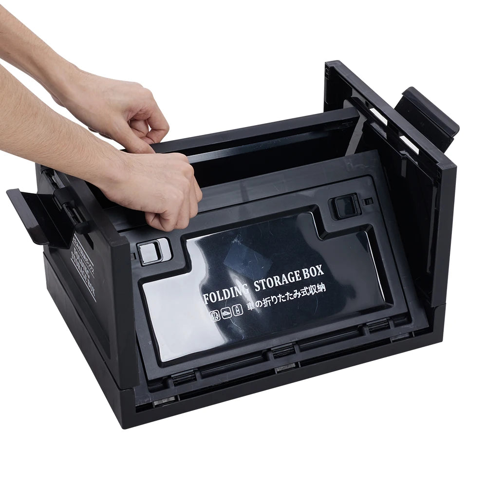 Portable outdoor foldable camping storage box Large capacity multifunctional home outdoor storage box camping table