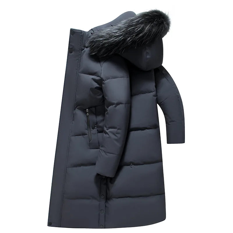 Down Jacket Man Long Men's Puffer Jacket Winter Coats For Men Duck Down Jacket Men Parkas Overcoat Padded Cold Clothes Feather