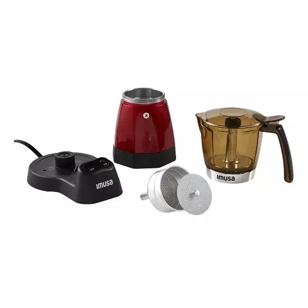 IMUSA Electric Espresso/Moka Maker Red - 6 Cup