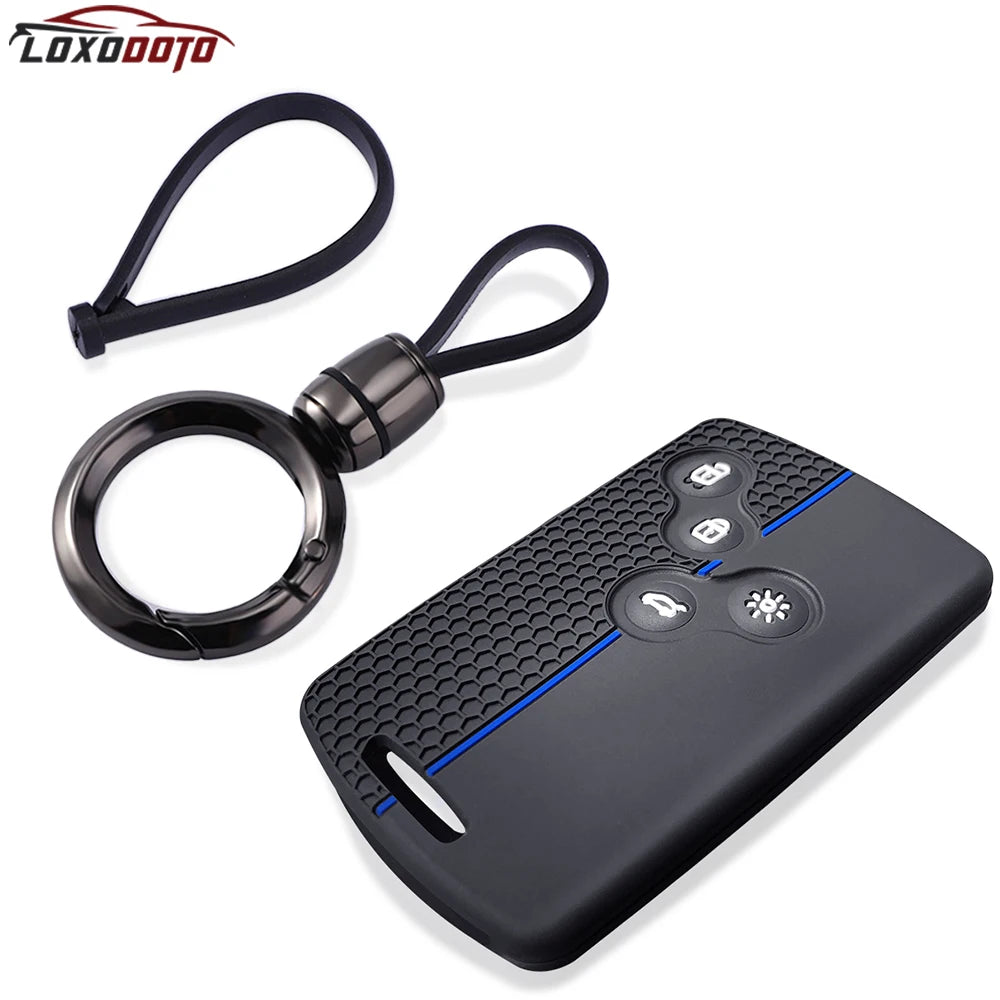 Siliconekey Case Card Cover Holder For Renault Megane 3 2 4 Kadjar Laguna 3 Koleos Clio 4 Captur Scenic 3 Stage Koleos Logan