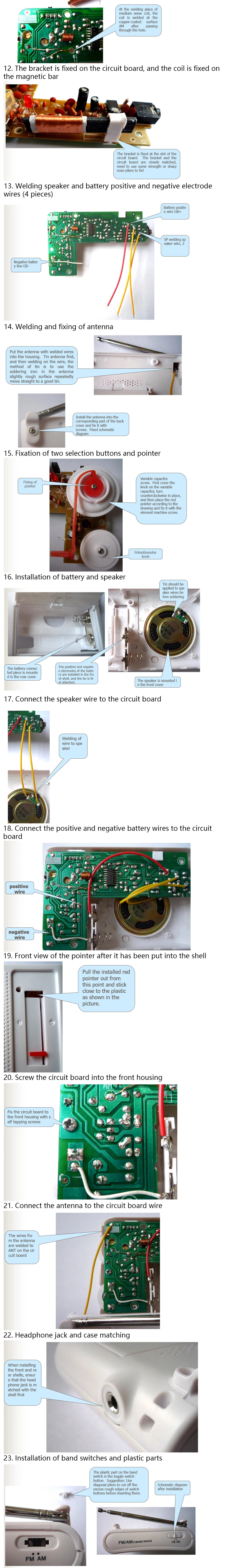 CF210SP AM/FM Stereo Radio Kit DIY Electronic Assemble Set Kit For Learner July DropShip DIY laboratory