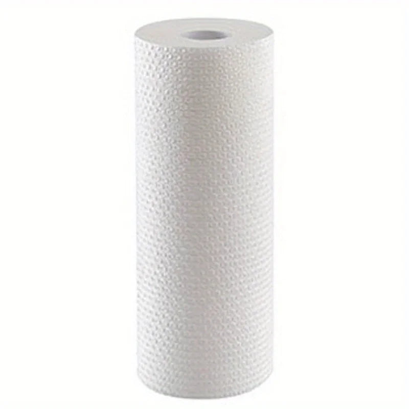 1roll 50pcs Disposable Kitchen Paper Towel, Random Pattern Reusable Washable Cloth for Dishwashing, Cleaning & Oil Absorption
