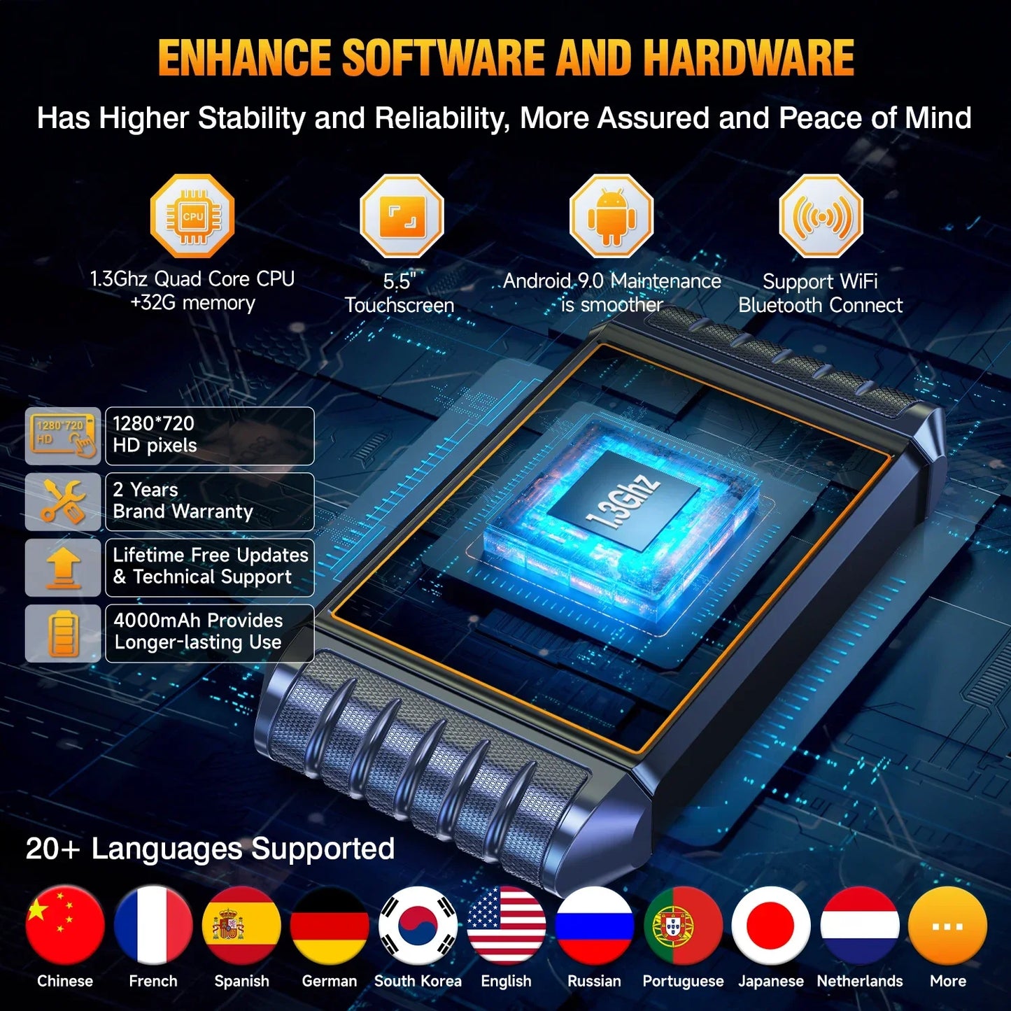 2025 Foxwell NT726 OBD2 Scanner BI-Directional All Systems Oil EPB Battery Registration 12 Reset OBD 2 Car Diagnostic Scan Tool