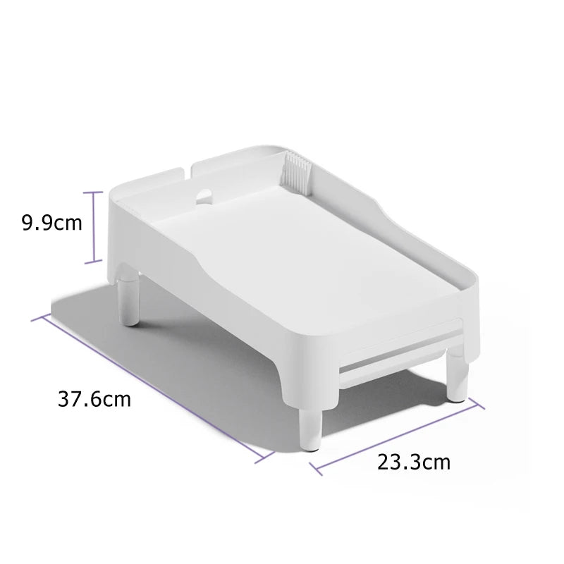 Surrunme Pets Muti-function Pet Feeder Bracket Adjust Height Beautiful Convenient With Movable Drawer Suit Most of the Feeder