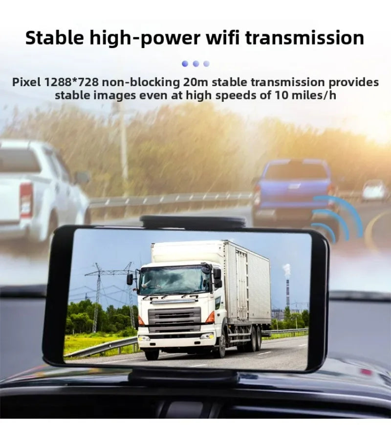 Wireless wifi car car camera car camera high definition starlight night vision 720P rear view reversing image